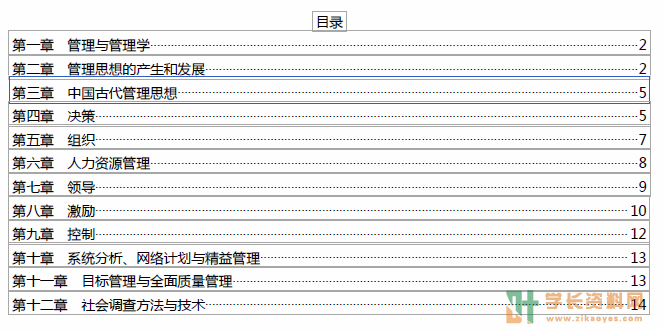 现代管理学自考密训集训小抄重点笔记下载