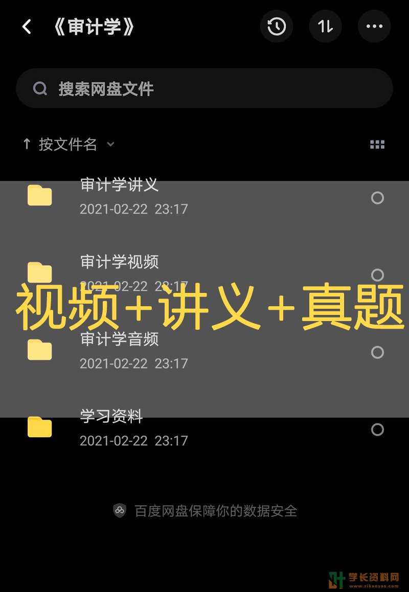 会计学本科自考视频+讲义+真题+密训全套复习资料