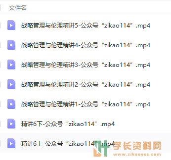 11745战略管理与伦理精/串讲视频下载百度云网盘